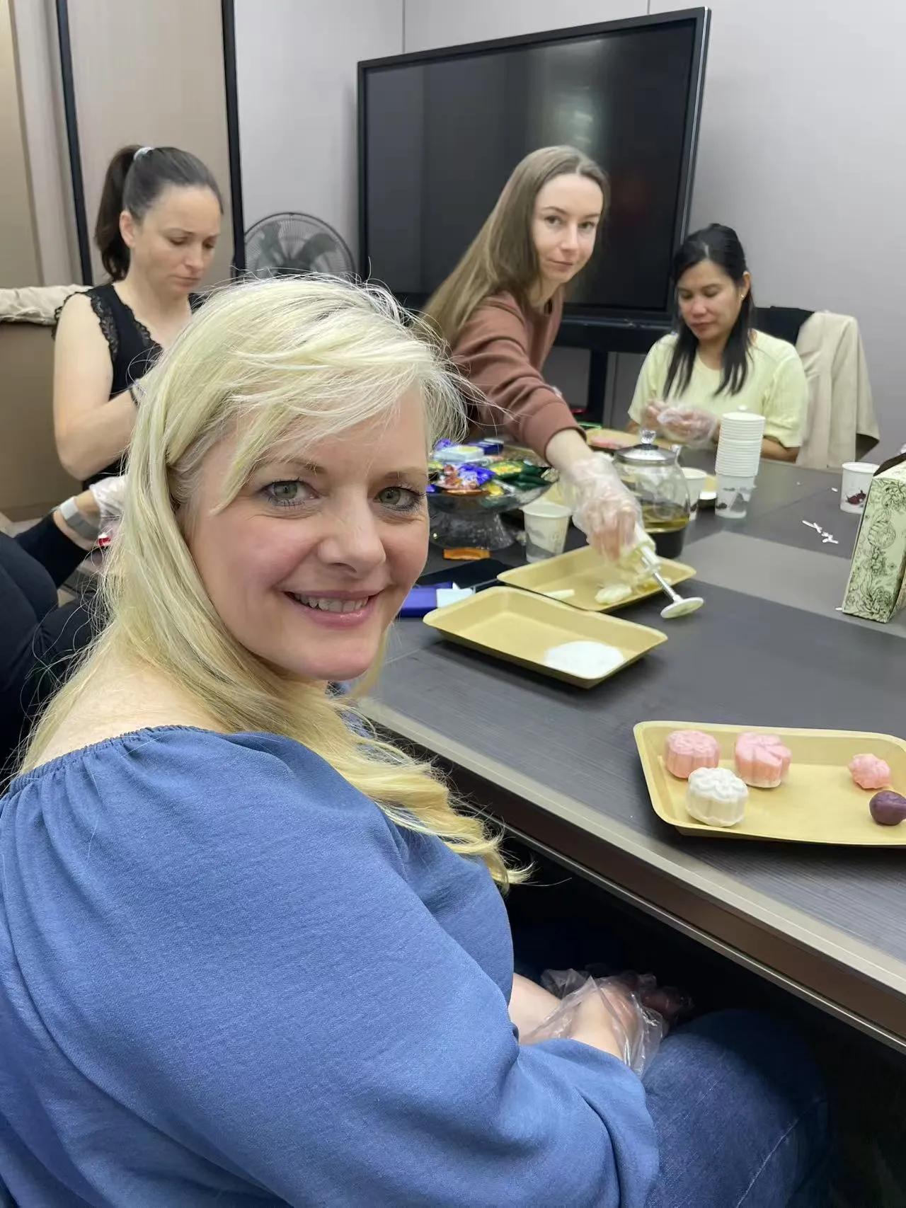 Mooncake making